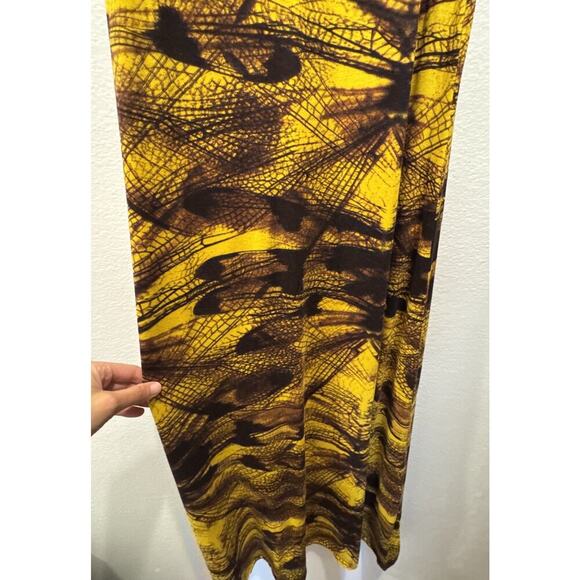 Malwee Brazil Women’s Size Medium Abstract Maxi Dress Sleeveless Tribal Boho - Picture 6 of 11